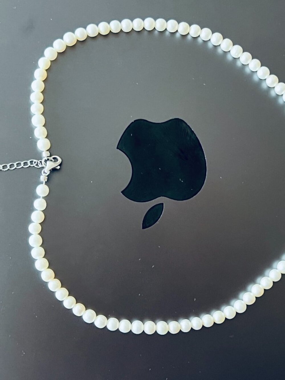 Natural Freshwater Pearl Choker Necklace with S925 Sterling Silver Clasp